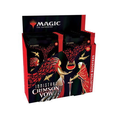 Magic: The Gathering TCG Innistrad: Crimson Vow - Collector Booster Display MTG Expansion with Vampires, Showcase Cards & Foil Rares