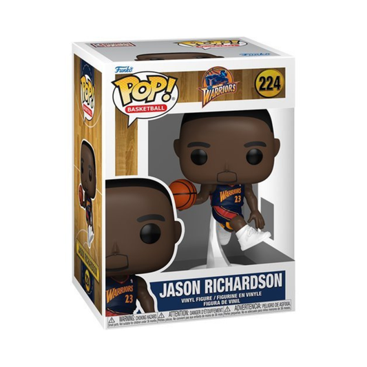 Jason Richardson #224 Funko Pop! Basketball NBA Warriors - Approx. 4 1/2" Collectible Vinyl Figure Bundled with Display Box Protector Case
