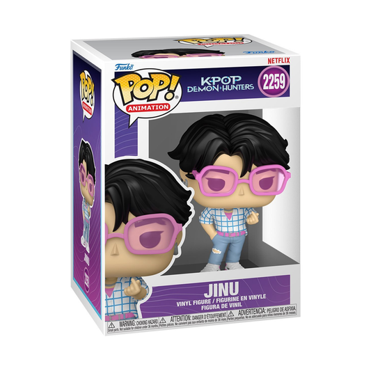 Funko Pop! Animation KPop Demon Hunters Jinu  Vinyl Figure #2259 – Collectible 3 3/4-Inch Model with Display Box Protector Case – Netflix KPop Demon Hunters Merchandise for Fans and Collectors