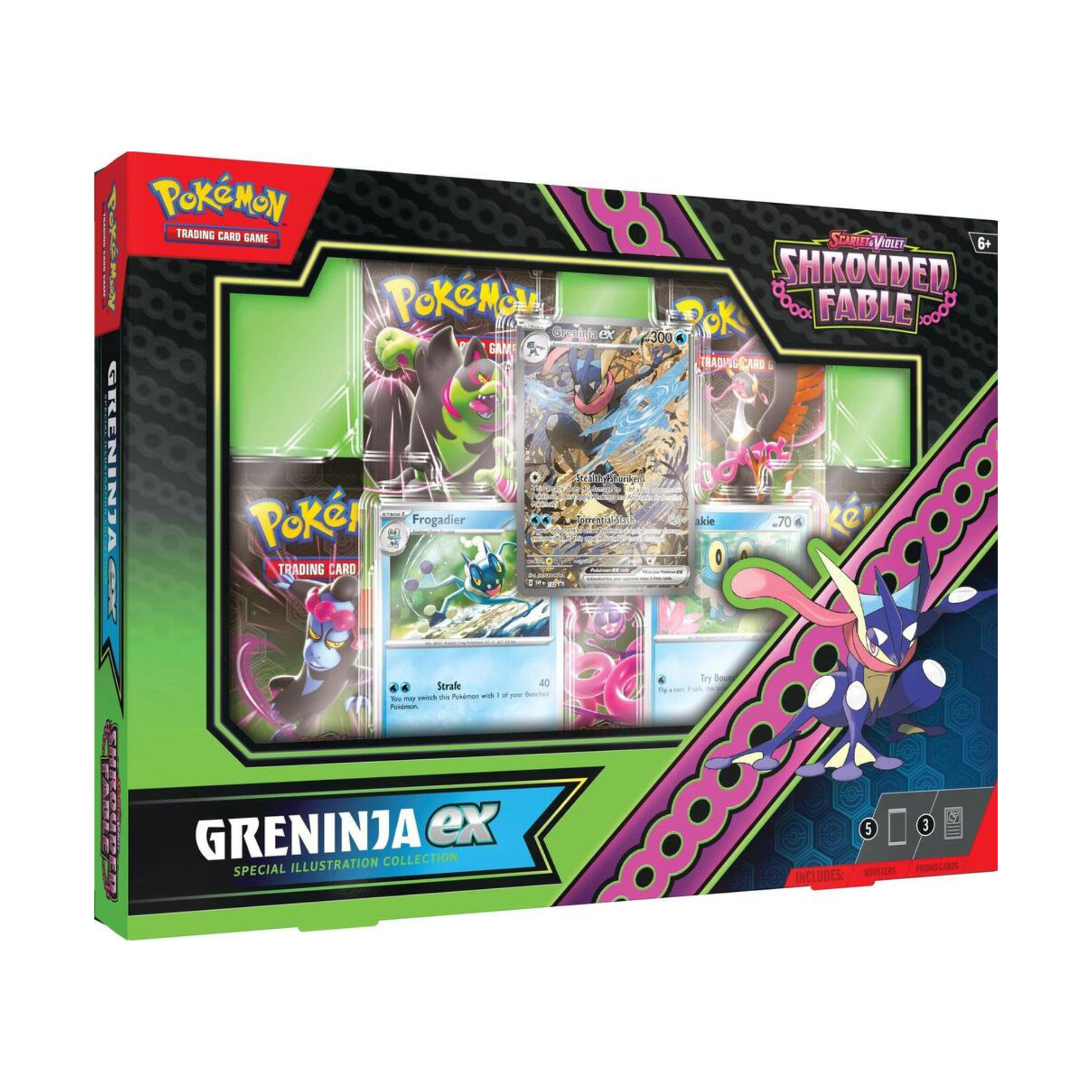 Pokemon TCG Shrouded Fable Greninja ex Special Illustration Collection Box sealed contents