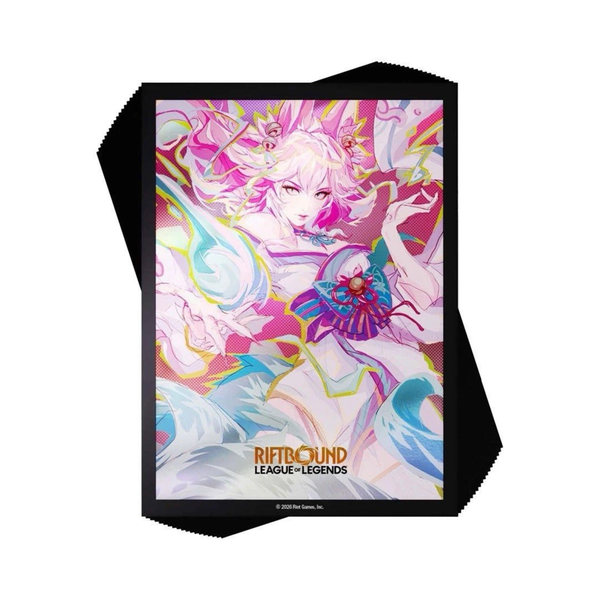 Riftbound LOL TCG SpiritForged Ahri 100ct standard size card sleeves trading card sleeves protective deck protector sleeves