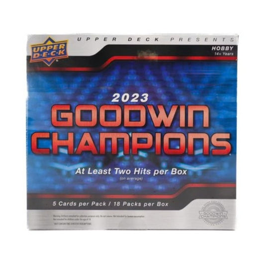 2023 Upper Deck Goodwin Champions Hobby Box, Factory Sealed, 18 Packs, Sports Trading Cards, Collectible Card Box for Collectors