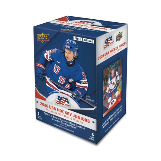2026 Upper Deck Team USA Juniors Hockey Debut Edition Blaster Box