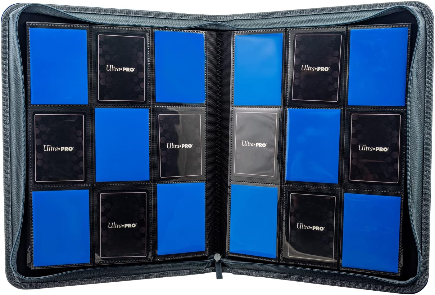 Ultra PRO Vivid Deluxe 9-Pocket Zippered PRO-Binder Blue Storage Album
