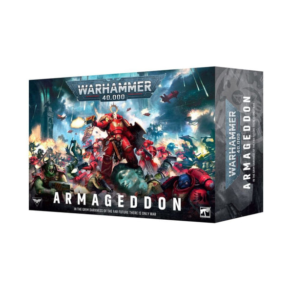 Warhammer 40,000 Armageddon 11th Edition Launch Box Set – Space Marines vs Orks – 61 Push-Fit Miniatures, Core Rules, Mission Decks & Campaign Content (PRE-ORDER)