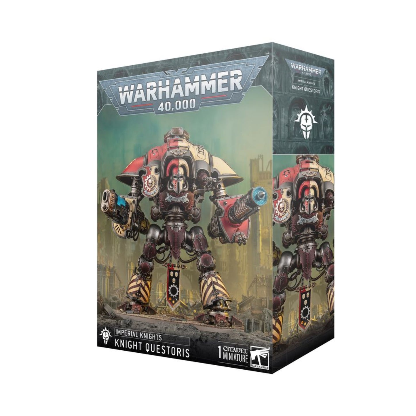 Warhammer 40K Imperial Knights Knight Questoris Model Kit – Multipart Plastic War Machine Figure with 6 Build Configurations for Warhammer 40,000 Armies (PRE-ORDER)