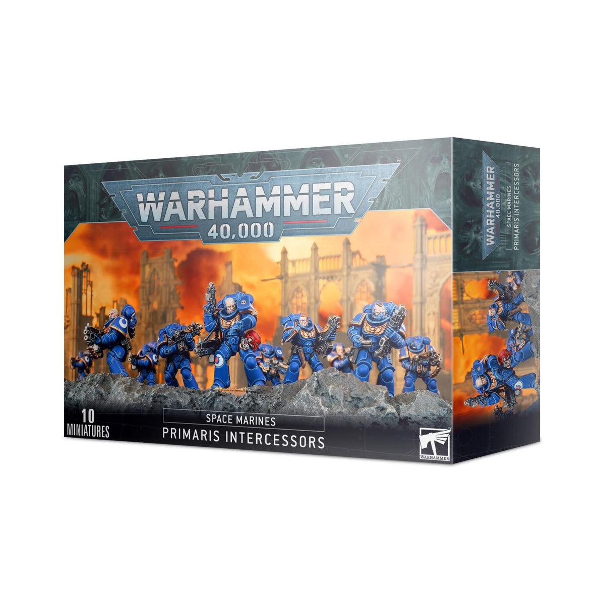 Warhammer 40K Space Marines Primaris Intercessor Squad with 10 miniatures