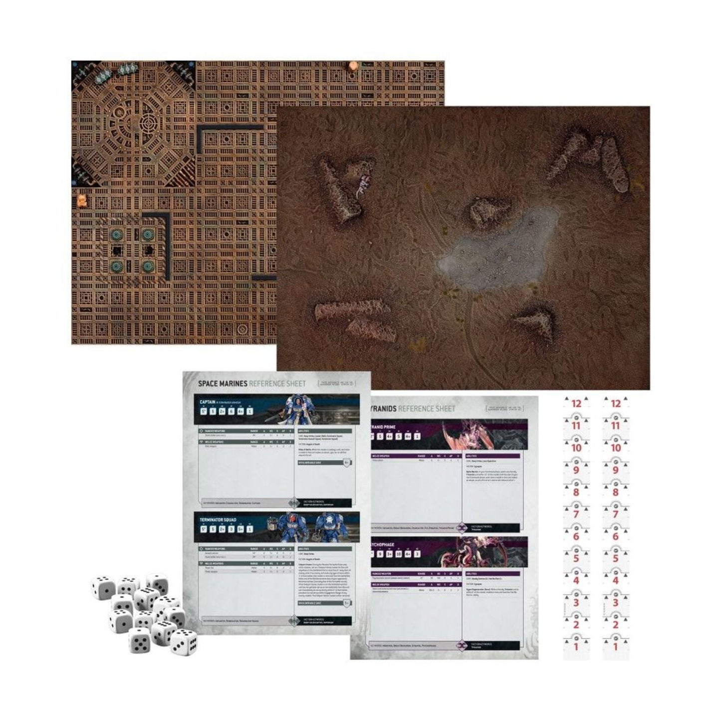 Warhammer 40,000 Starter Set Tabletop Miniatures Game with Space Marines and Tyranids