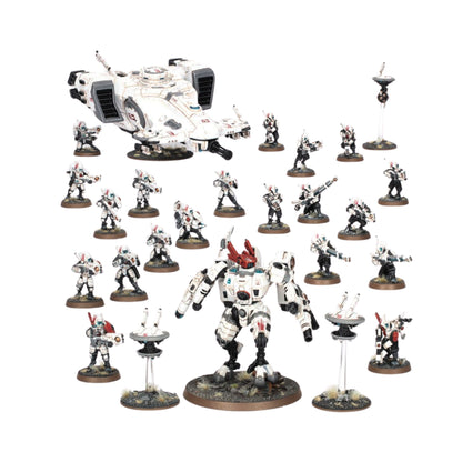 Warhammer 40,000 Combat Patrol T'au Empire Tabletop Game - 25 Citadel Miniatures