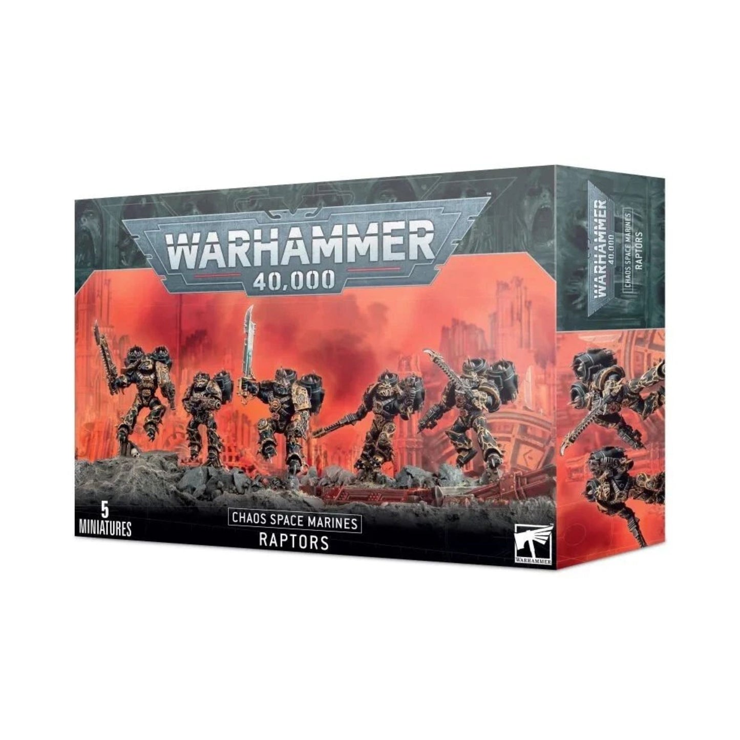Raptors Chaos Space Marines Warhammer 40K NIB - 5 Miniatures