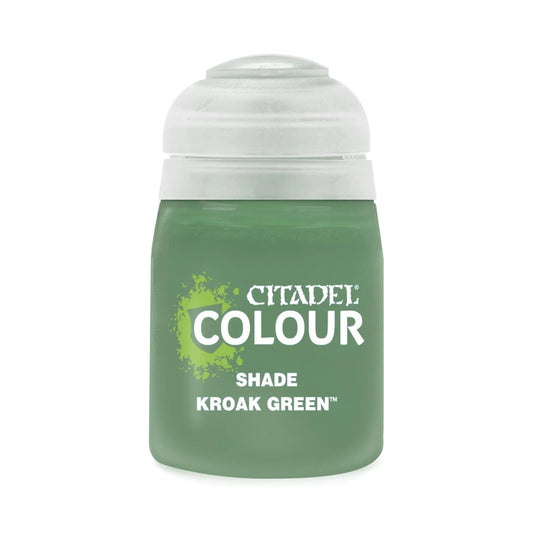Warhammer Citadel Base Shade Kroak Green Paint Bottle 18ml
