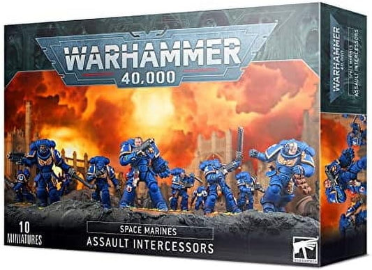 Warhammer 40,000 - Space Marines Assault Intercessors - 10 Miniatures
