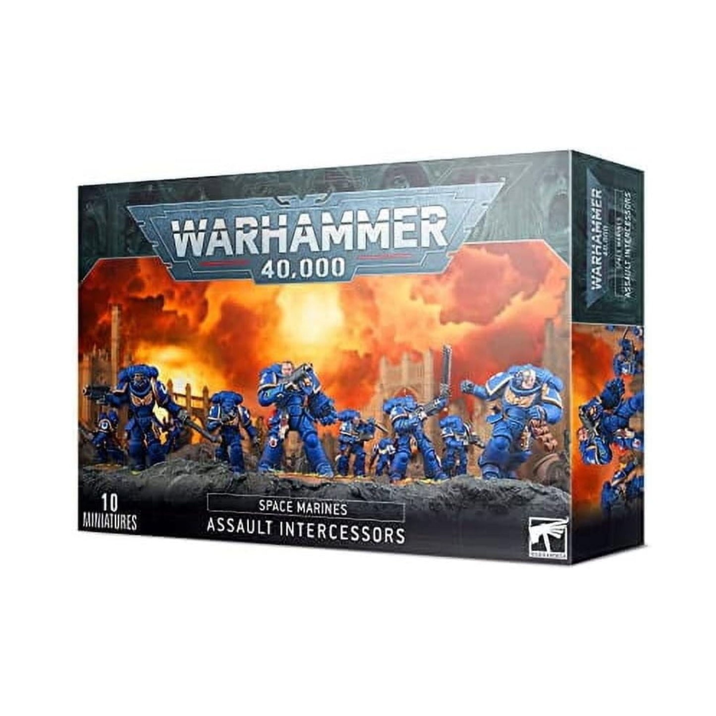 Warhammer 40,000 - Space Marines Assault Intercessors - 10 Miniatures