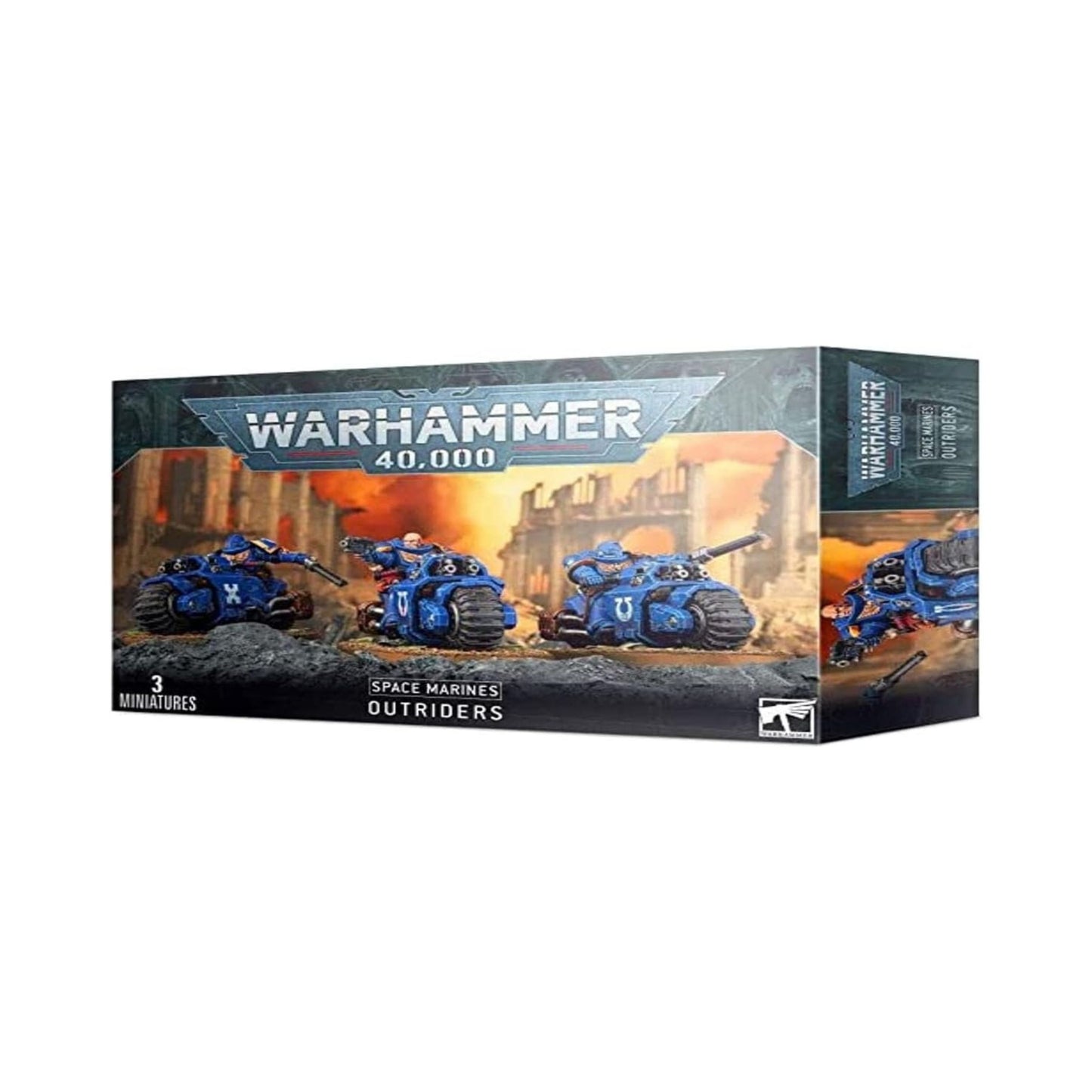 Warhammer 40,000 Space Marines Outriders - 3 Miniatures