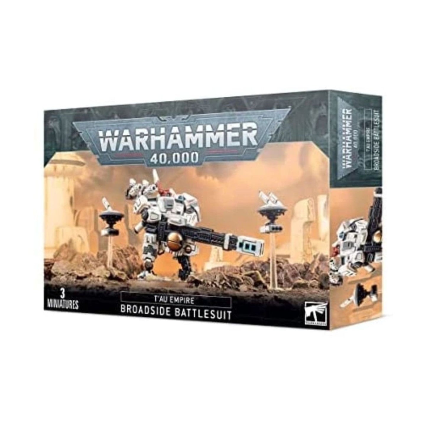 Warhammer 40K T'au Empire: Broadside Battlesuit - 3 Miniatures
