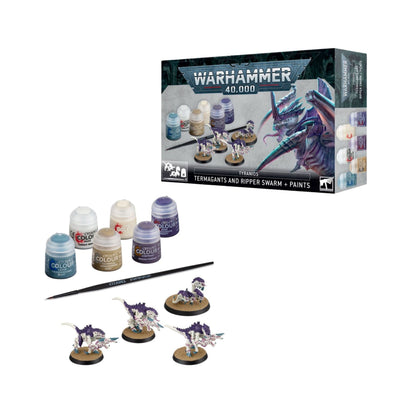 Warhammer 40,000 Tyranid Termagants and Ripper Swam Paint Set