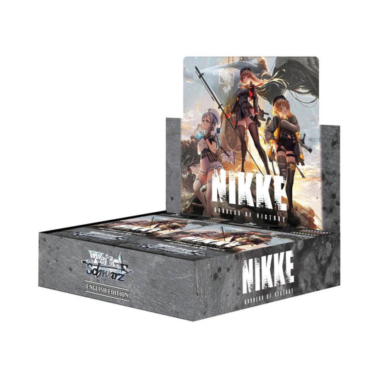 Weiss Schwarz GODDESS OF VICTORY: NIKKE Booster Box – 1st Edition Trading Card Game Set with SP Cards, Exclusive Box Topper & Stitched Playmat (PRE-ORDER MARCH)