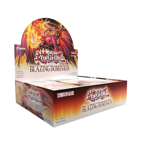 Yu-Gi-Oh! Blazing Dominion Booster Box – 24 Booster Packs, 9 Cards per Pack – Official Konami Trading Card Game Expansion Set for Deck Building, Collecting, and Competitive Play