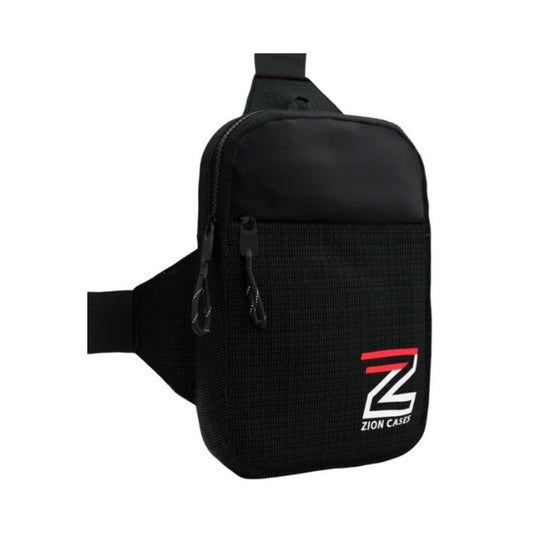 Zion Cases Sling 2.0 Premium Trading Card Bag (Black) - Waterproof Travel Crossbody Storage Pack with TSA Lock & Padded Comfort Straps for Slabs (PRE-ORDER)