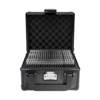 Zion Cases Slab Case GO Carbon Fiber – Holds Up to 25 Graded Card Slabs, TSA-Approved Locking Case, High-Grade Foam Interior, Trading Card Storage & Travel Case (PRE-ORDER)