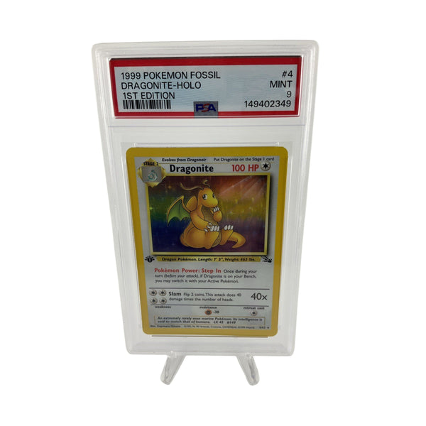 1999 Pokemon Fossil 1st Edition #4 Dragonite Holo PSA 9 MINT