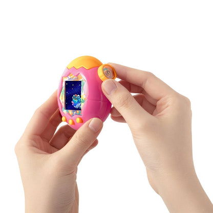 Tamagotchi Paradise Orange Tropics Digital Pet with Zoom Dial, Interactive Virtual Pet Care, Mini Games, Friend Connection Play, Unlockable Fields, Ages 6+ (PREORDER - Release Date Aug. 31, 2026)