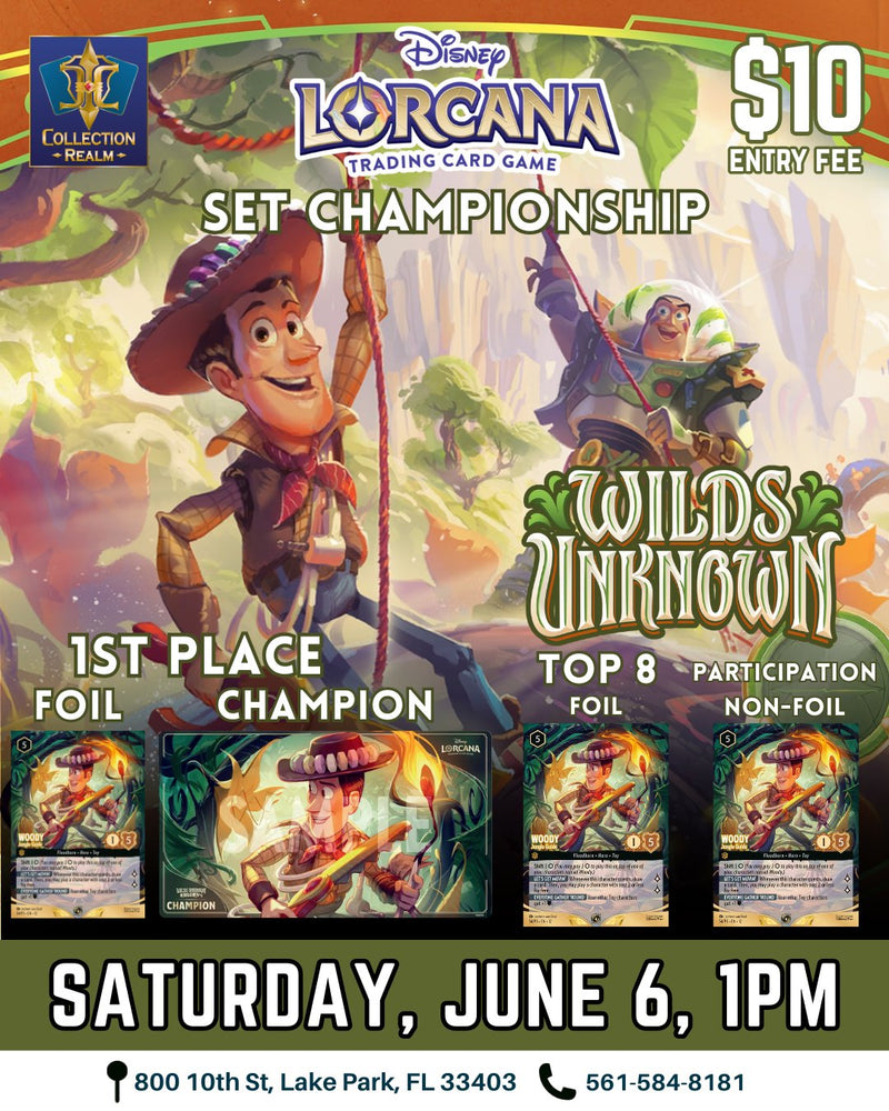 Disney Lorcana TCG Wilds Unknown Set Championship – June 6, 2026 (Saturday 1PM)