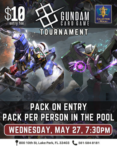 Gundam Card Game Tournament – May 27 (Wed) 7:30PM