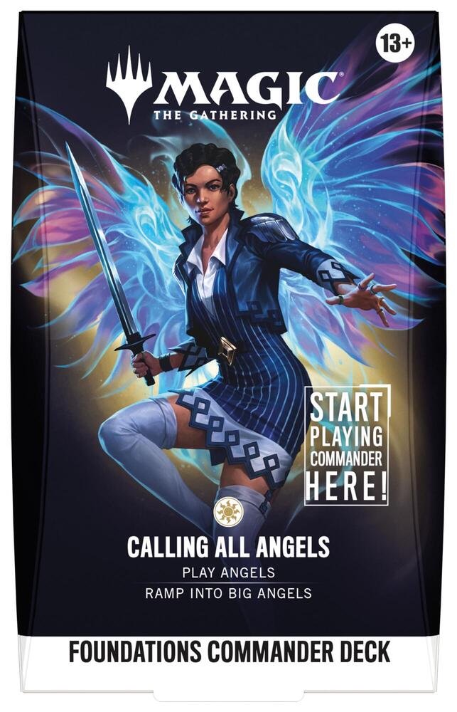 Magic The Gathering Foundations Commander Deck Calling All Angels FDC COLLECTION REALM Magic The Gathering Foundations Commander Deck Calling All Angels FDC COLLECTION REALM
