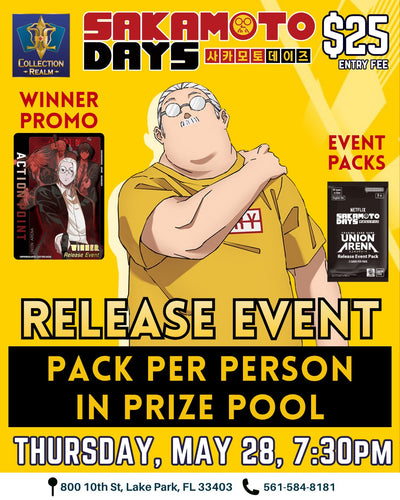 Union Arena TCG Sakamoto Days – May 28 (Thurs) 7:30PM