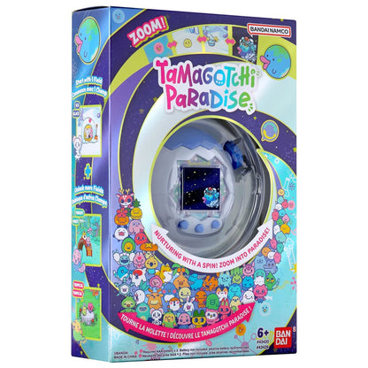 Tamagotchi Paradise White Glacier Digital Pet Device | Interactive Virtual Pet Toy with Zoom Dial, Mini Games, Connection Play & Multiple Fields | Electronic Toy for Kids Ages 6+ (PREORDER - Release Date Aug. 31, 2026)