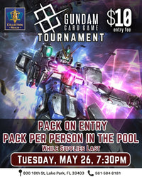 Gundam Card Game Tournament – May 26 (Tue) 7:30PM