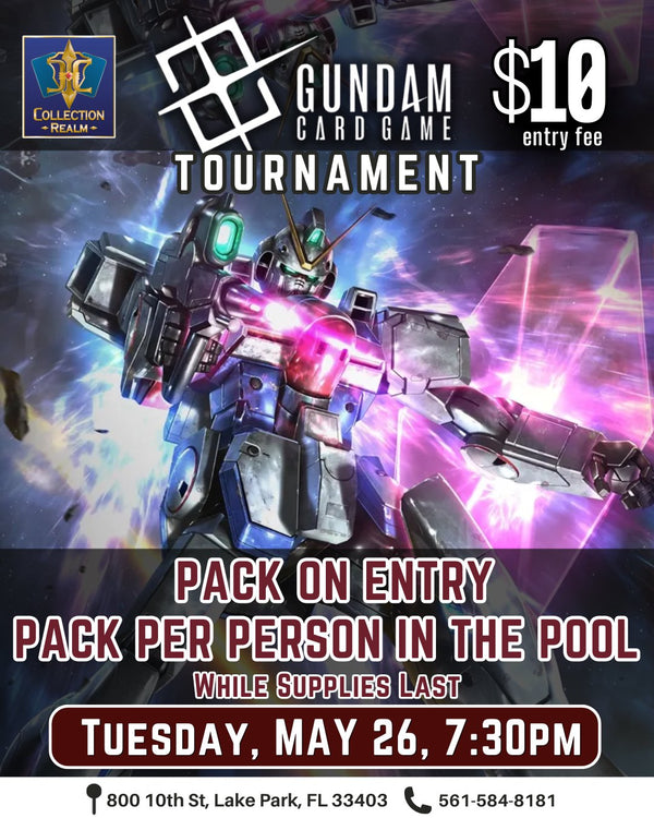 Gundam Card Game Tournament – May 26 (Tue) 7:30PM