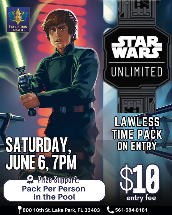 Star Wars Unlimited TCG Tournament – June 6, 2026 (Saturday 7PM)