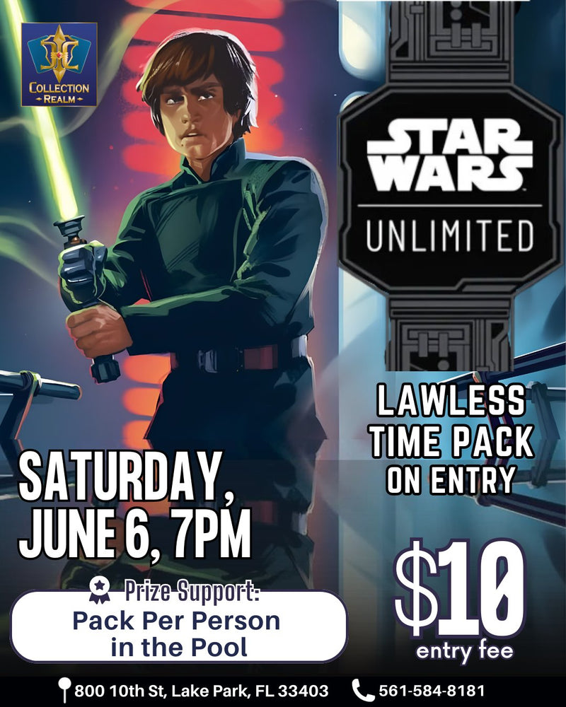 Star Wars Unlimited TCG Tournament – June 6, 2026 (Saturday 7PM)