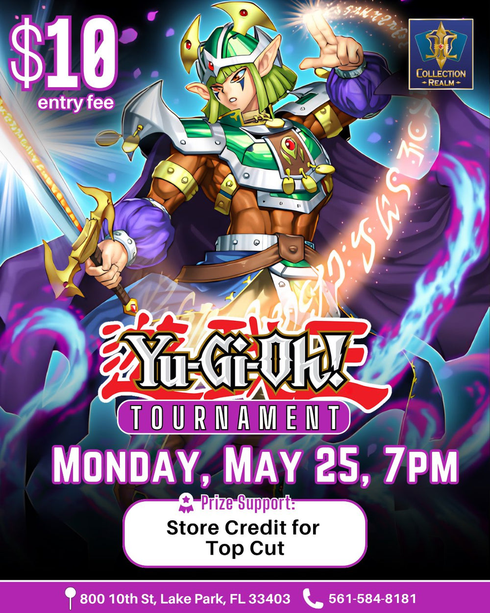 Yu-Gi-Oh! TCG Tournament – May 25 (Mon) 7PM