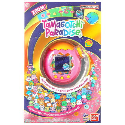 Tamagotchi Paradise Orange Tropics Digital Pet with Zoom Dial, Interactive Virtual Pet Care, Mini Games, Friend Connection Play, Unlockable Fields, Ages 6+ (PREORDER - Release Date Aug. 31, 2026)