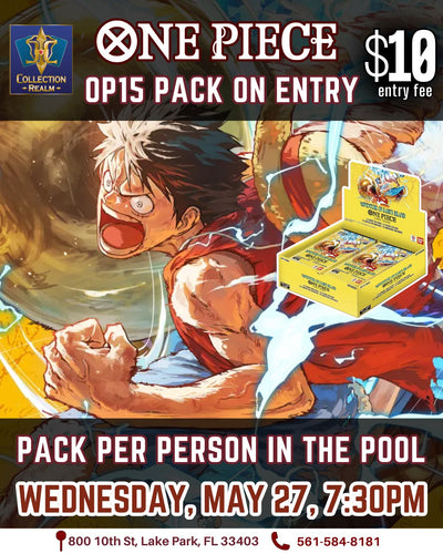 One Piece TCG Tournament – May 27 (Wed) 7:30PM