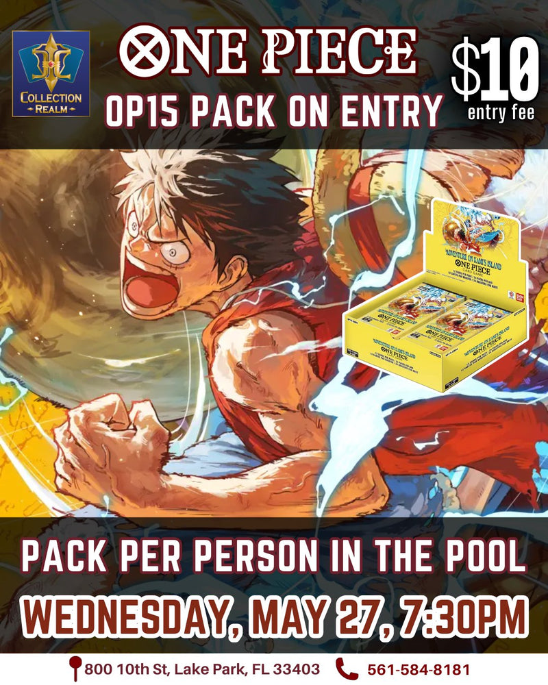 One Piece TCG Tournament – May 27 (Wed) 7:30PM
