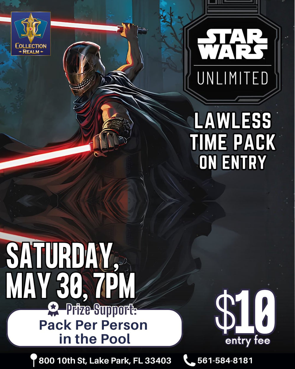 Star Wars Unlimited TCG Tournament – May 30 (Sat) 7PM