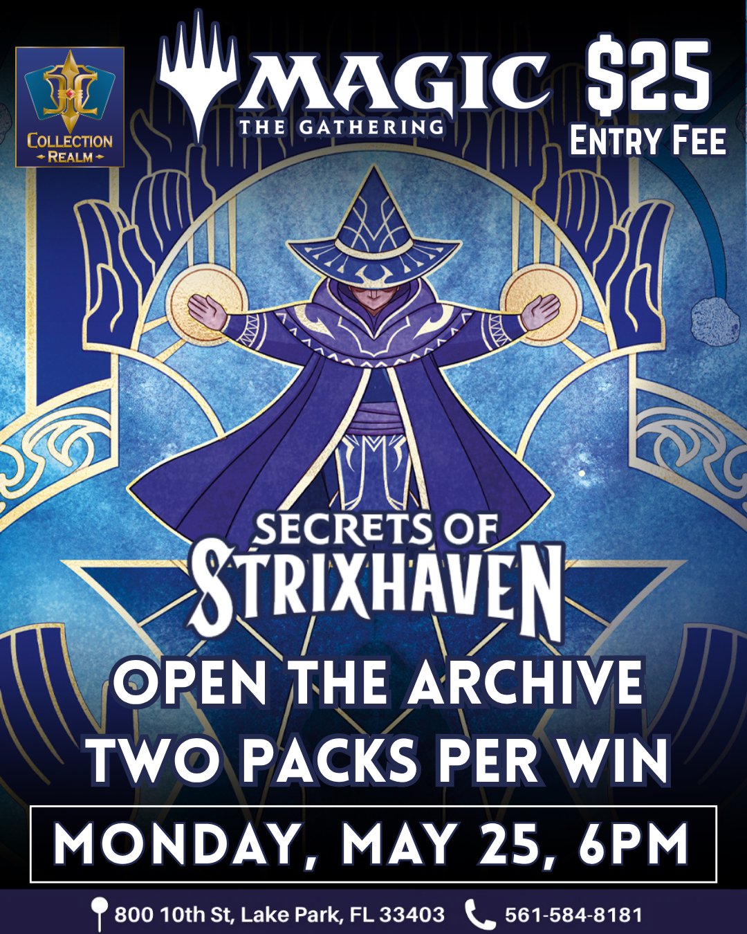 MTG Secrets of Strixhaven Tournament – May 25 (Mon) 6PM