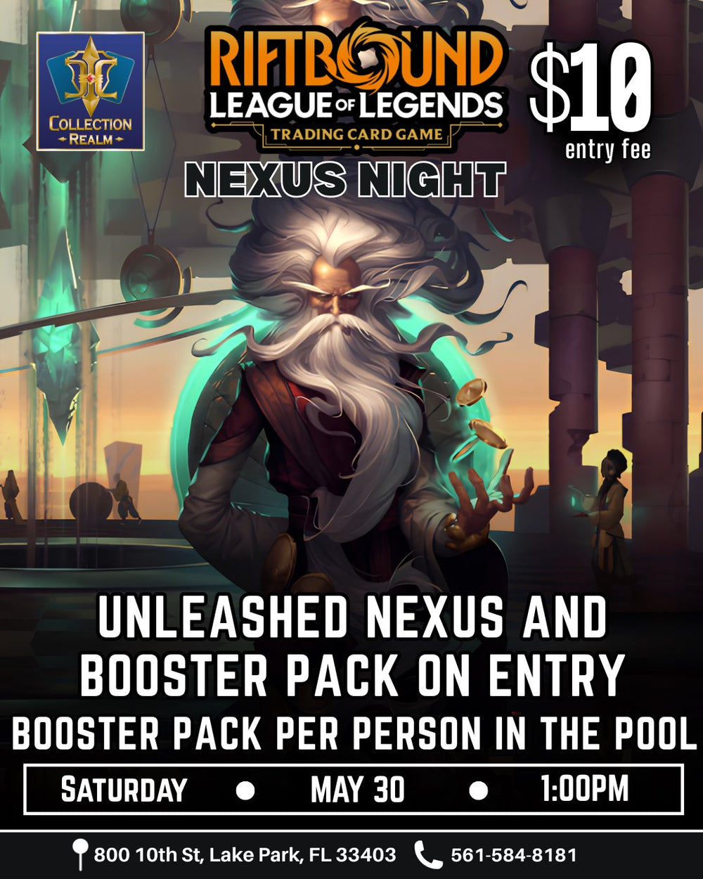 Riftbound LoL TCG Nexus Night Tournament – May 30 (Sat) 1PM