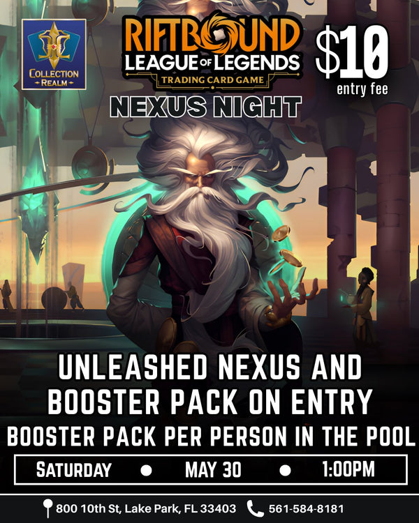 Riftbound LoL TCG Nexus Night Tournament – May 30 (Sat) 1PM