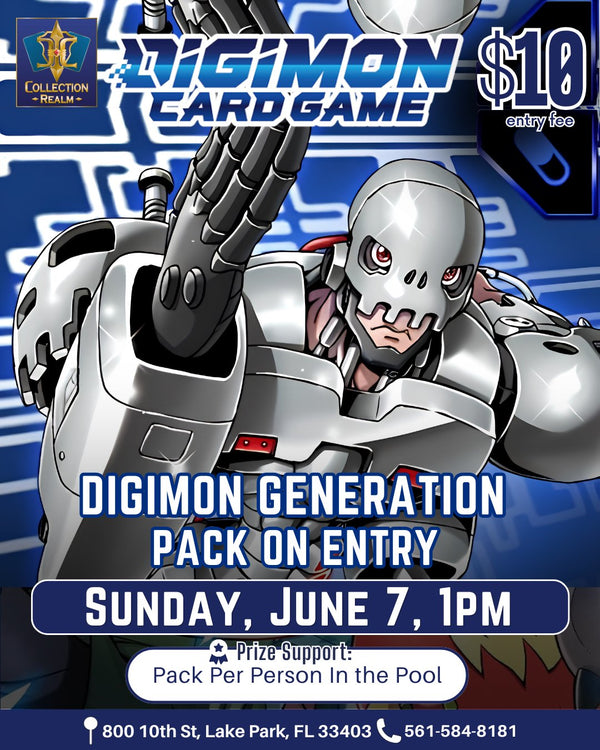 Digimon Card Game Tournament – June 7, 2026 (Sunday 1PM)