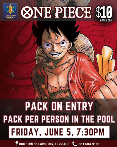 One Piece Card Game Tournament – June 5, 2026 (Friday 7:30PM)