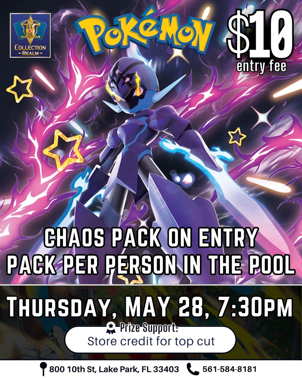 Pokémon TCG Tournament – May 28 (Thurs) 7:30PM