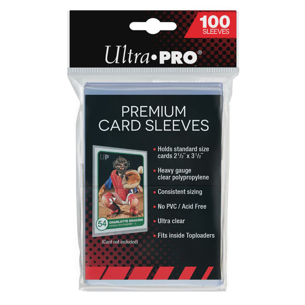 Ultra Pro Premium Card Sleeves 100 count protective sleeves for trading cards and sports cards
