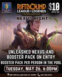 Riftbound LoL TCG Nexus Night Tournament – May 26 (Tues) 6PM