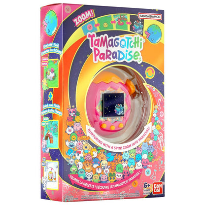Tamagotchi Paradise Orange Tropics Digital Pet with Zoom Dial, Interactive Virtual Pet Care, Mini Games, Friend Connection Play, Unlockable Fields, Ages 6+ (PREORDER - Release Date Aug. 31, 2026)