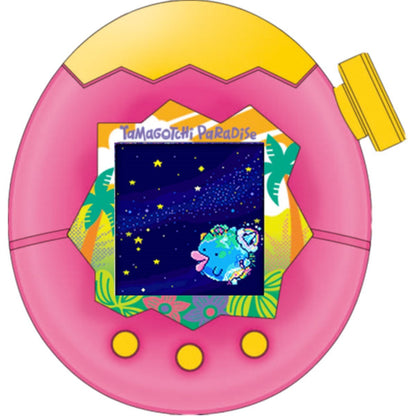 Tamagotchi Paradise Orange Tropics Digital Pet with Zoom Dial, Interactive Virtual Pet Care, Mini Games, Friend Connection Play, Unlockable Fields, Ages 6+ (PREORDER - Release Date Aug. 31, 2026)